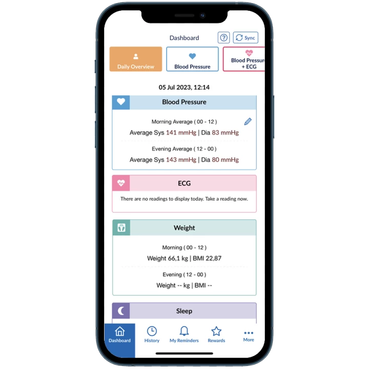 App Omron Connect para Pulsioxímetro Omron