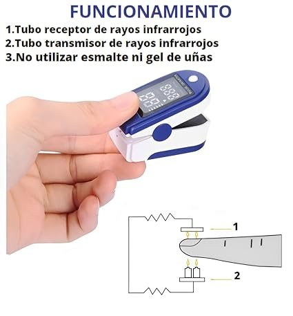 Funcionamiento del pulsioxímetro Koluna